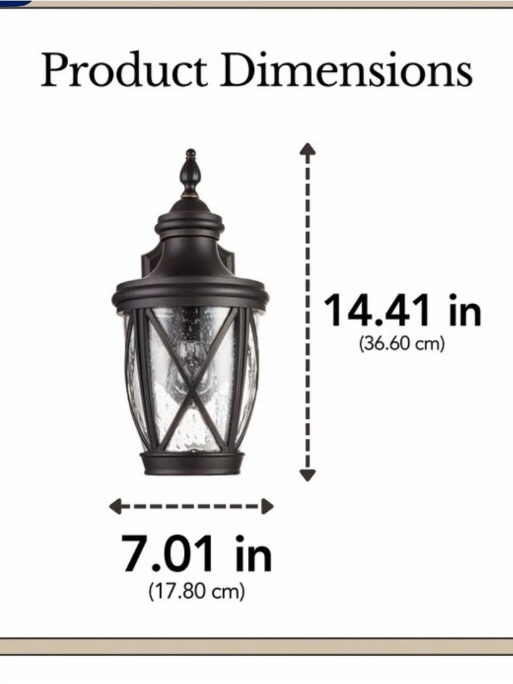 New Allen + Roth castine oil rubbed bronze Outdoor Wall Lantern